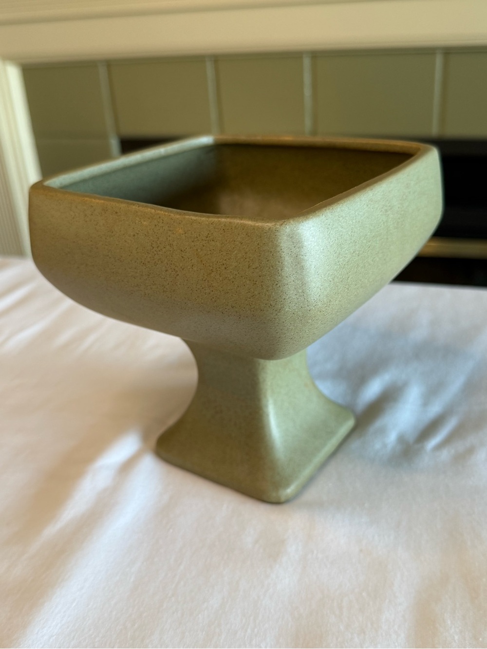 McCoy Floraline 460 Square Pedestal Planter - Sage Green